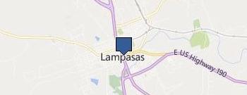 KDP of Lampasas location map