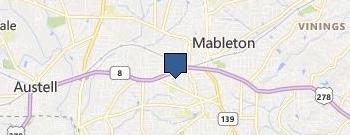 Mableton Dumpster Rental location map