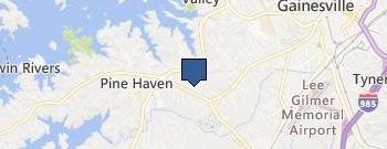 CovidCareGA - Gainesville location map
