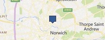 Covid Testing Services in Norwich location map