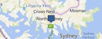 SEO North Sydney & Web Design location map