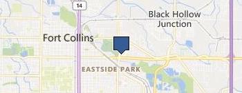 Fort Collins Seamless Gutters location map