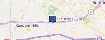 Burlington Seamless Gutters location map