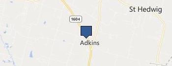 Garage Door Repair Adkins TX location map