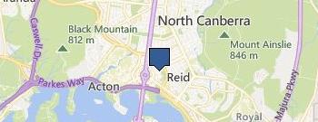 Office Removalists Canberra location map