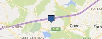 Surrey and Hampshire HGV Training location map