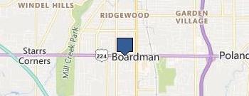 Youngstown Seamless Gutters location map