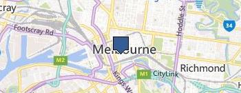 Melbourne Ballpark location map