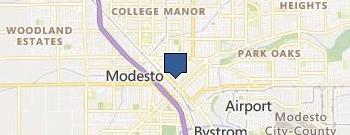 The Modesto Concrete Company location map