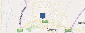 Crewe Tyres & Exhausts location map