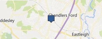 Harwoods Southampton Audi location map