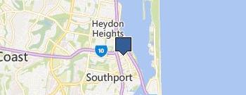 BUDGET GOURMET CATERING SOUTHPORT location map