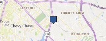 Lexington Lifted location map