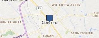 Movers Concord NC location map