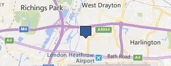 Flowers Harmondsworth location map