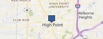 High Point Pegram Tree Service location map