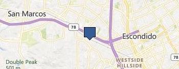 Roadway Towing Escondido location map