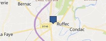 Agence Immobilière TIC Ruffec location map