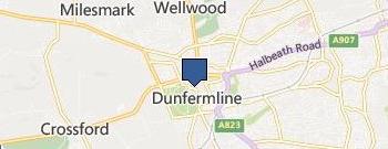 Corporate Taxis Dunfermline location map