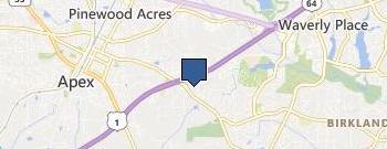 Deck and Porch Pros Apex location map