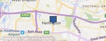 Flower Delivery Harlington location map