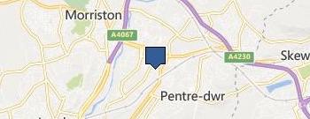 The Climbing Hangar Swansea location map