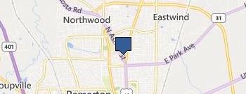 Whistle Express Car Wash location map