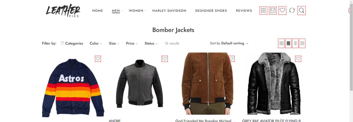 Mens Leather Flight Jacket cover photo