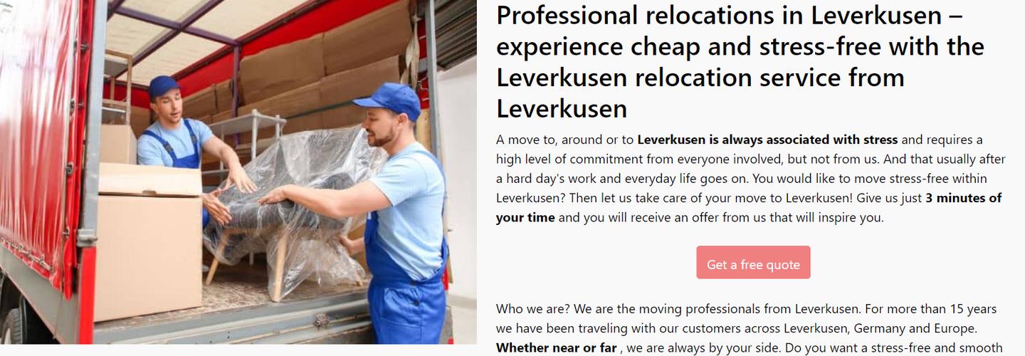 Umzugsservice Leverkusen cover photo