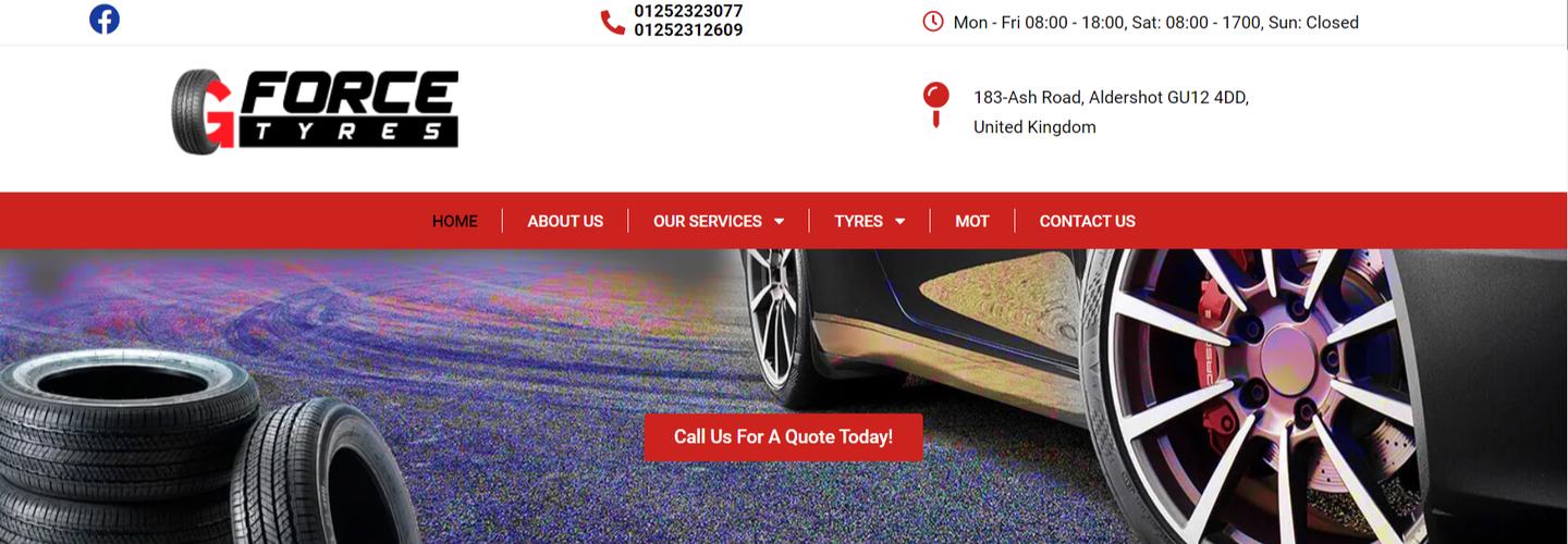 Gforcetyres.uk cover photo