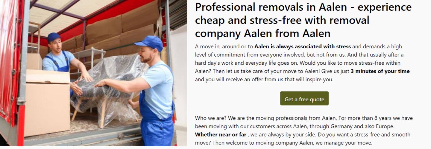 Umzugsfirma Aalen cover photo