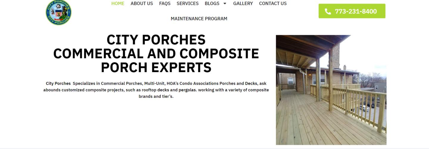City Porches - Decks, Patios & Railings in Chicago