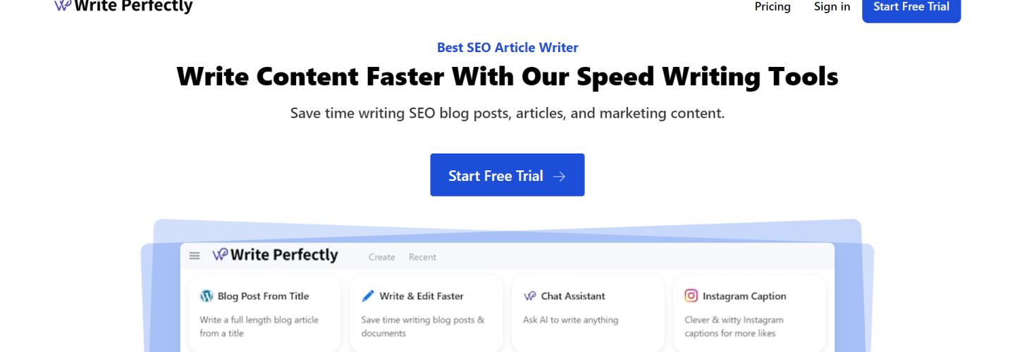 Write Perfectly cover photo