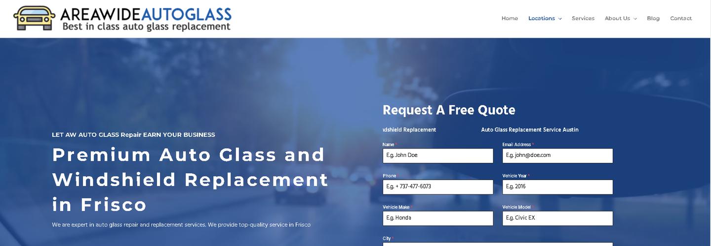 area wide auto glass cover photo