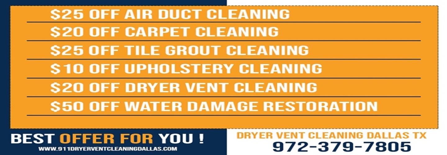 911 Dryer Vent Cleaning Dallas TX cover photo