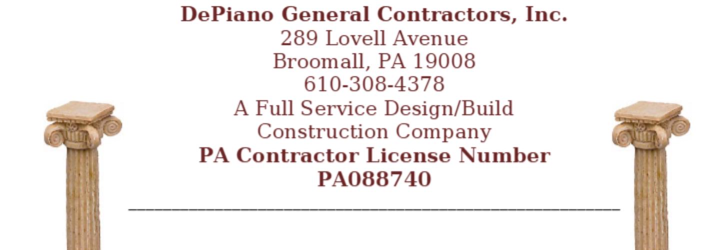 DePiano General Contractors inc cover photo