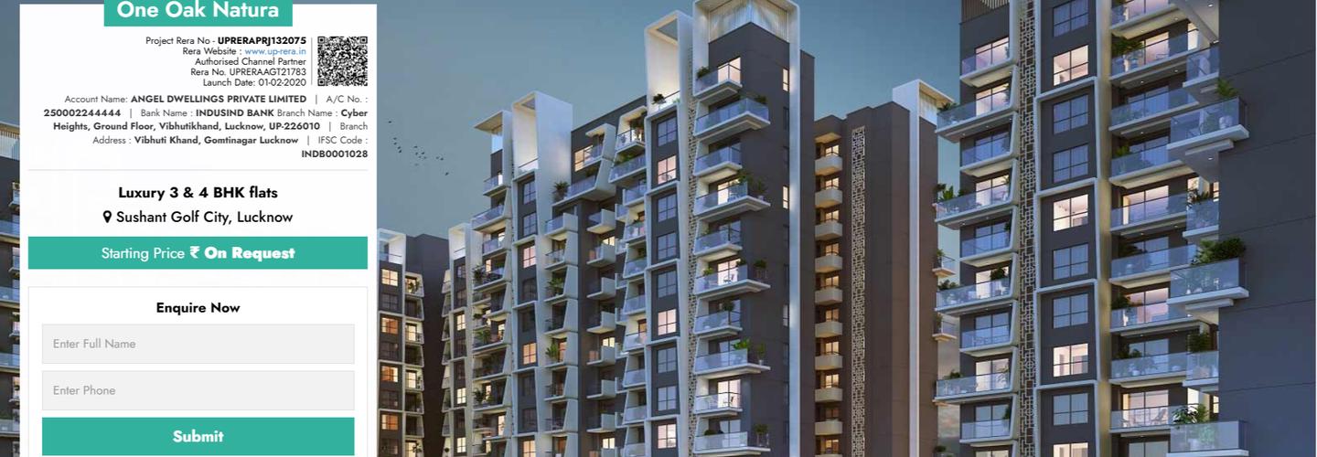 1OAK Natura Lucknow New Launch Luxury Apartments cover photo