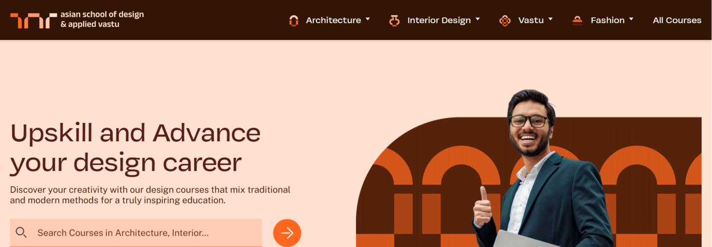 ASDAV Design School for Interior Design, Vastu, and Architecture. cover photo