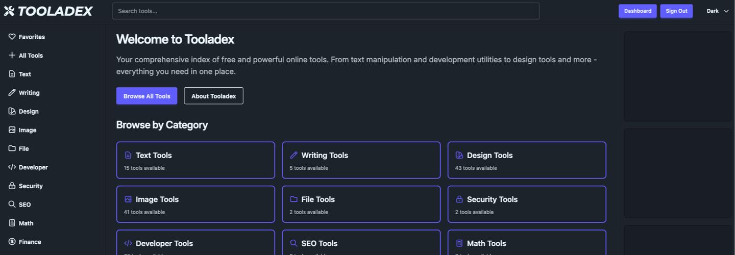 Tooladex cover photo